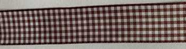 Karo Taftband, braun